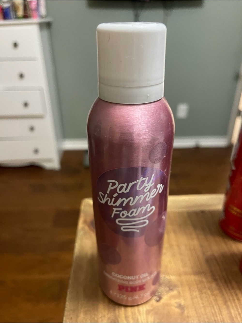 PINK Victoria's Secret Shimmer Foam - Metallic Pink